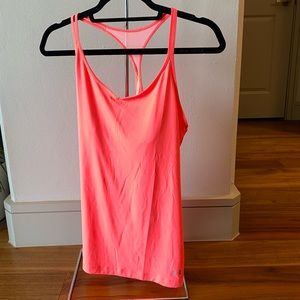 NWOT Under Armor neon orange/pink tank.